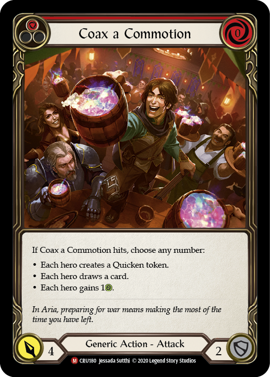 Coax a Commotion [CRU180] Unlimited Edition Rainbow Foil, Crucible of War, Majestic, CRU180