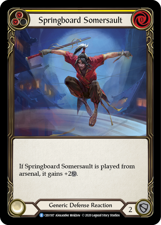 Springboard Somersault [CRU187] Unlimited Edition Rainbow Foil, Crucible of War, Rare, CRU187