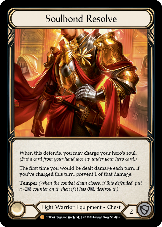 Soulbond Resolve [DTD047] Cold Foil, Dusk till Dawn, Legendary, DTD047