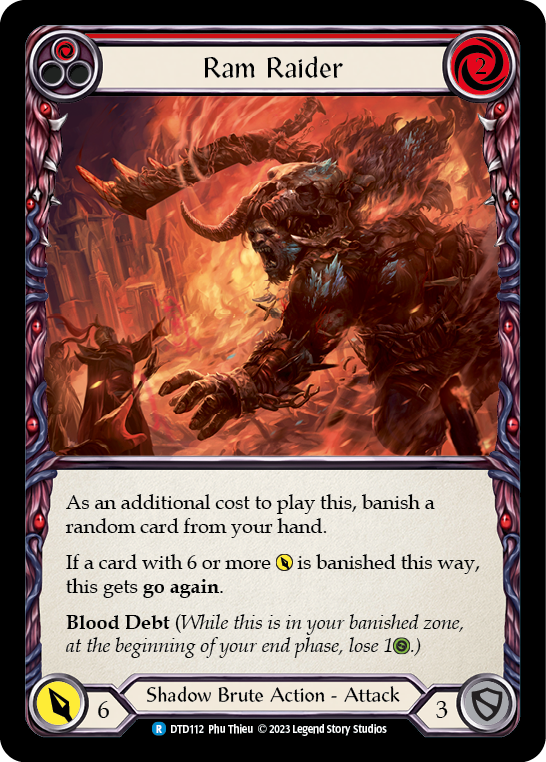 Ram Raider (Red) [DTD112] Rainbow Foil, Dusk till Dawn, Rare, DTD112