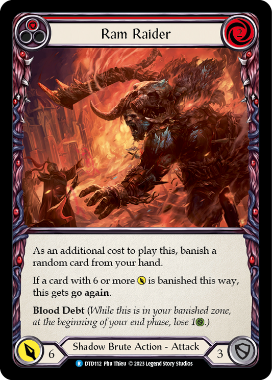 Ram Raider (Red) [DTD112] Rainbow Foil, Dusk till Dawn, Rare, DTD112