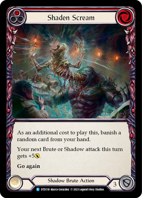 Shaden Scream (Red) [DTD118] Rainbow Foil, Dusk till Dawn, Rare, DTD118