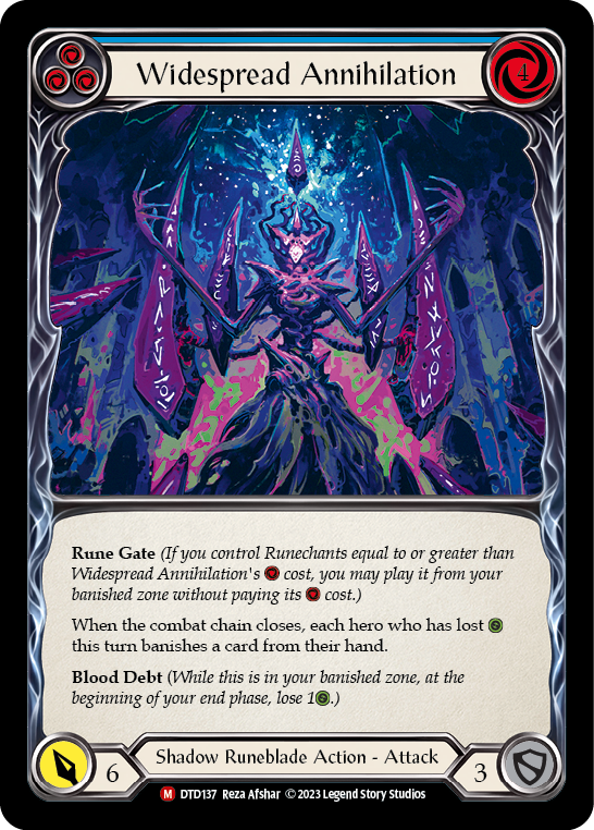 Widespread Annihilation (Extended Art) [DTD137] Rainbow Foil, Dusk till Dawn, Majestic, DTD137