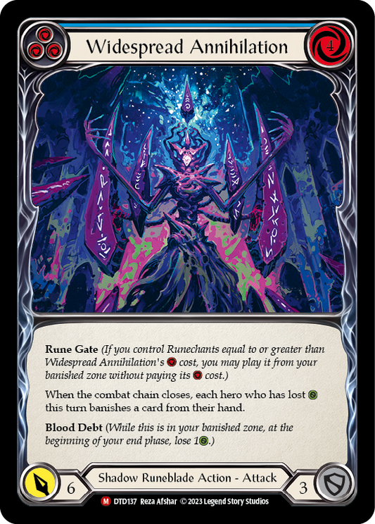 Widespread Annihilation (Extended Art) [DTD137] Rainbow Foil, Dusk till Dawn, Majestic, DTD137