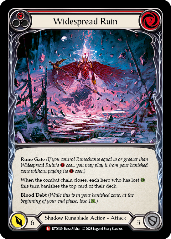 Widespread Ruin [DTD139] Rainbow Foil, Dusk till Dawn, Majestic, DTD139