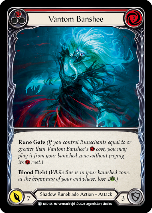 Vantom Banshee (Red) [DTD155] Rainbow Foil, Dusk till Dawn, Common, DTD155