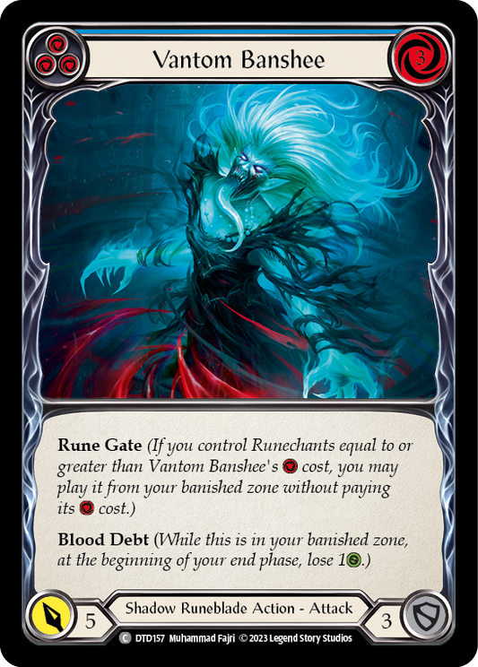 Vantom Banshee (Blue) [DTD157] Rainbow Foil, Dusk till Dawn, Common, DTD157