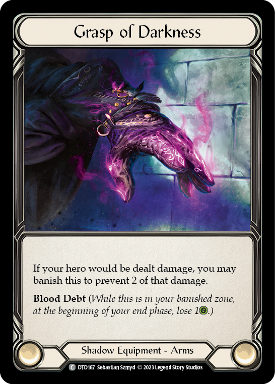 Grasp of Darkness [DTD167] Cold Foil, Dusk till Dawn, Common, DTD167