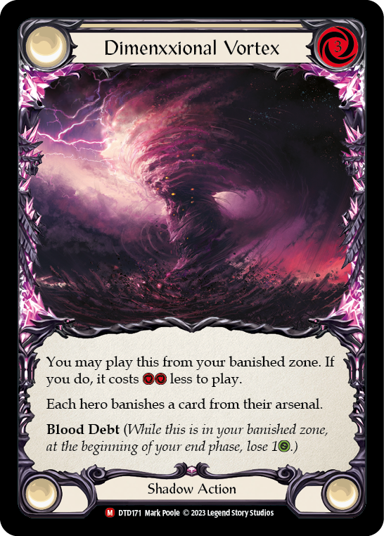 Dimenxxional Vortex [DTD171] Near Mint, Dusk till Dawn, Majestic, DTD171