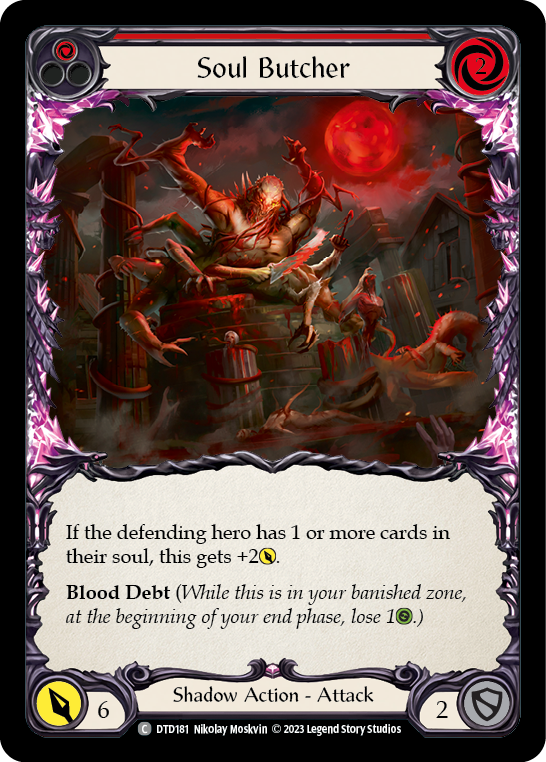 Soul Butcher (Red) [DTD181] Rainbow Foil, Dusk till Dawn, Common, DTD181