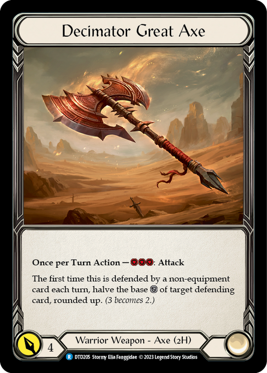 Decimator Great Axe [DTD205] Near Mint, Dusk till Dawn, Rare, DTD205