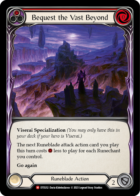 Bequest the Vast Beyond [DTD212] Rainbow Foil, Dusk till Dawn, Majestic, DTD212