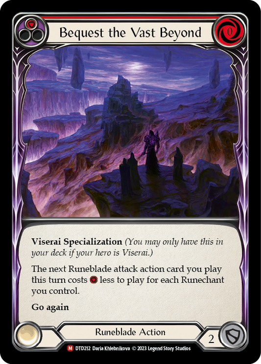 Bequest the Vast Beyond [DTD212] Rainbow Foil, Dusk till Dawn, Majestic, DTD212