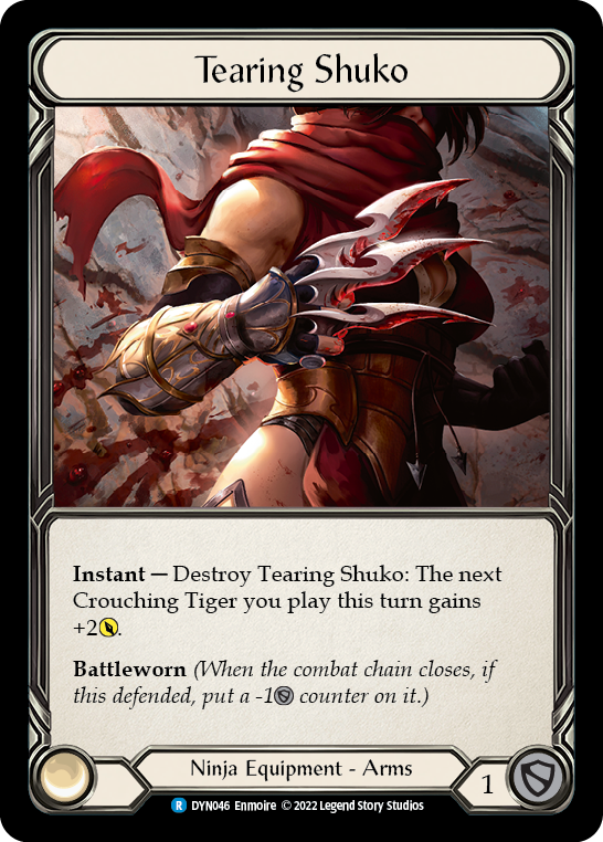 Tearing Shuko [DYN046] Rainbow Foil, Dynasty, Rare, DYN046