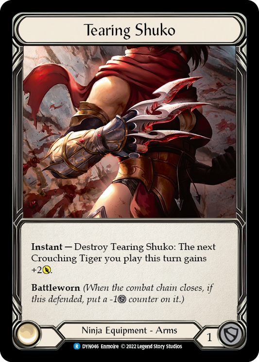 Tearing Shuko [DYN046] Rainbow Foil, Dynasty, Rare, DYN046