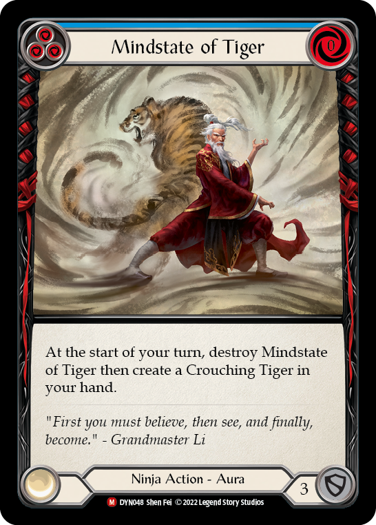 Mindstate of Tiger [DYN048] Rainbow Foil, Dynasty, Majestic, DYN048