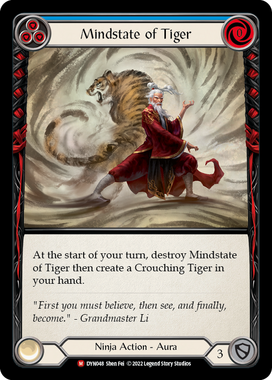 Mindstate of Tiger [DYN048] Rainbow Foil, Dynasty, Majestic, DYN048