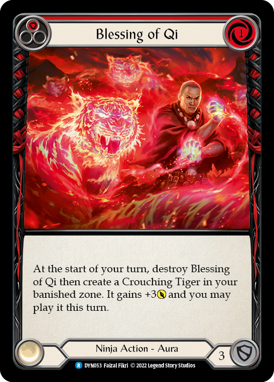 Blessing of Qi (Red) [DYN053] Rainbow Foil, Dynasty, Rare, DYN053