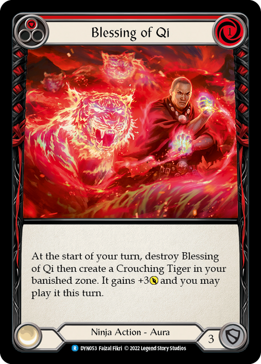 Blessing of Qi (Red) [DYN053] Rainbow Foil, Dynasty, Rare, DYN053