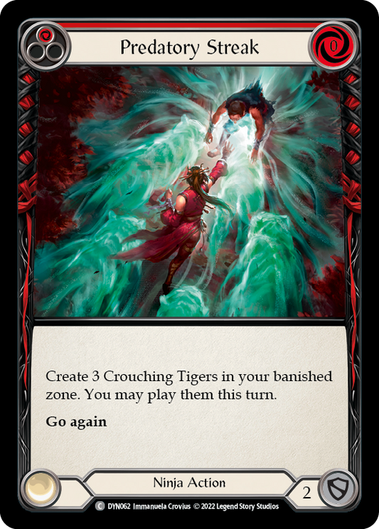 Predatory Streak (Red) [DYN062] Rainbow Foil, Dynasty, Common, DYN062