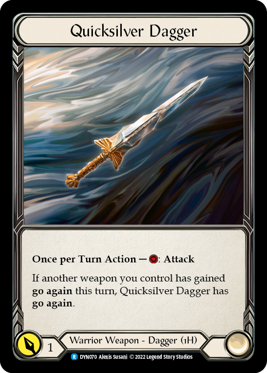 Quicksilver Dagger (DYN070) [DYN070] Rainbow Foil, Dynasty, Rare, DYN070