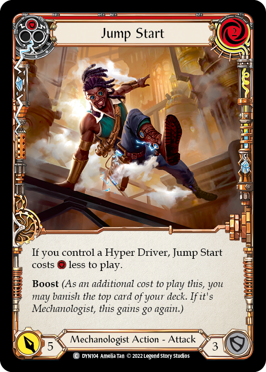 Jump Start (Red) [DYN104] Rainbow Foil, Dynasty, Common, DYN104