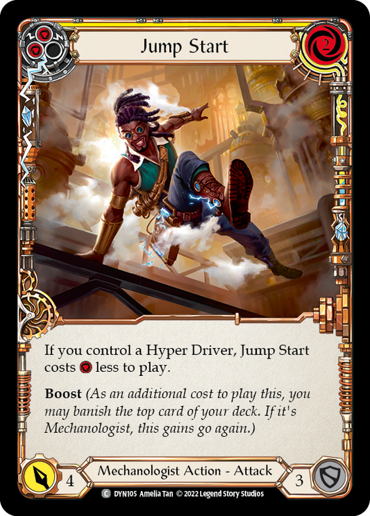 Jump Start (Yellow) [DYN105] Rainbow Foil, Dynasty, Common, DYN105