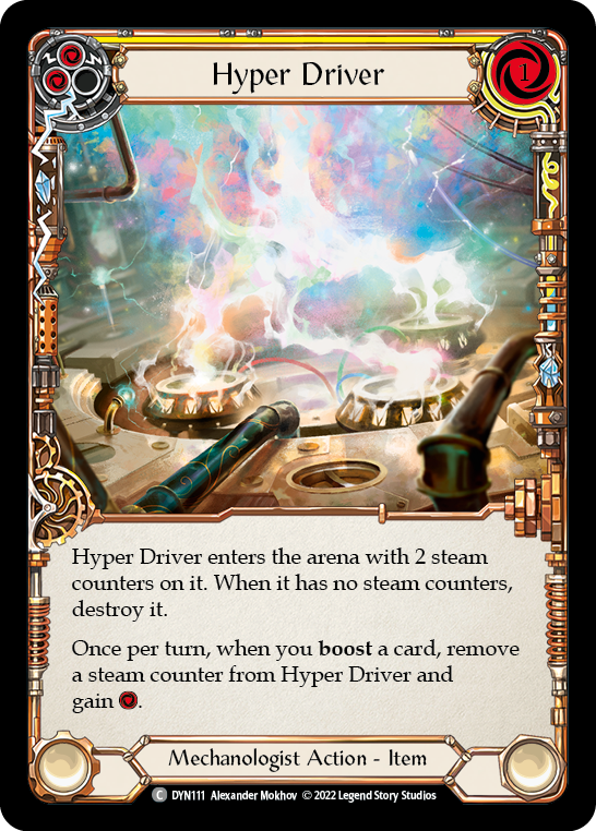 Hyper Driver (Yellow) [DYN111] Rainbow Foil, Dynasty, Common, DYN111