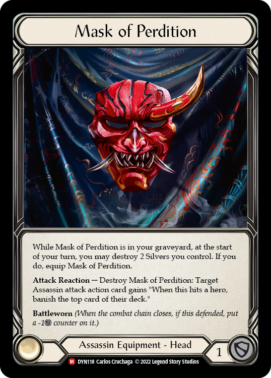 Mask of Perdition [DYN118] Rainbow Foil, Dynasty, Majestic, DYN118