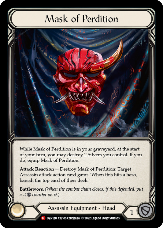 Mask of Perdition [DYN118] Rainbow Foil, Dynasty, Majestic, DYN118