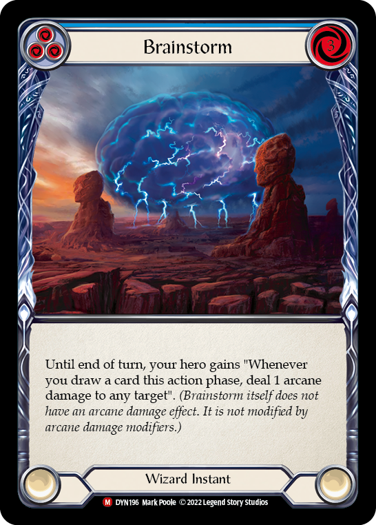 Brainstorm [DYN196] Rainbow Foil, Dynasty, Majestic, DYN196