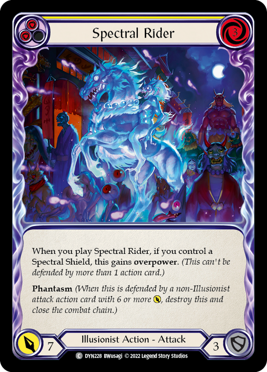 Spectral Rider (Yellow) [DYN228] Rainbow Foil, Dynasty, Common, DYN228