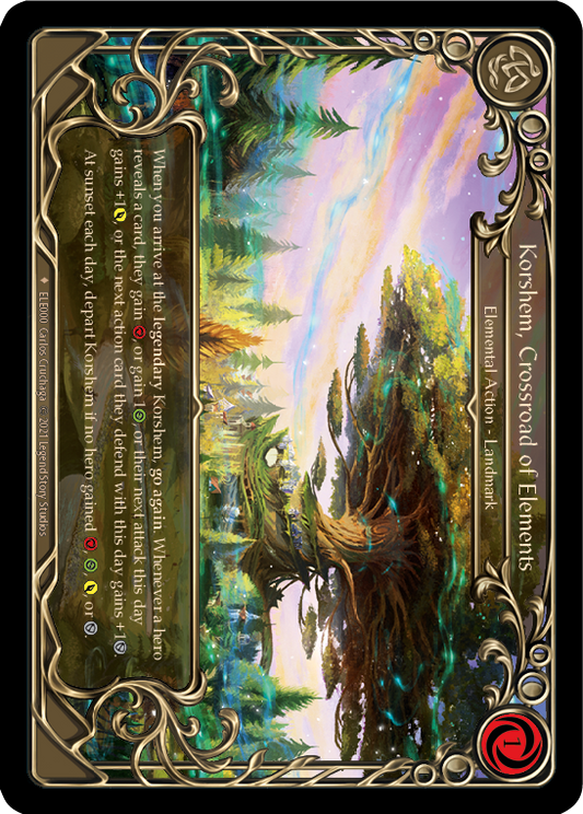 Korshem, Crossroad of Elements [ELE000] 1st Edition Cold Foil, Tales of Aria, Fabled, ELE000