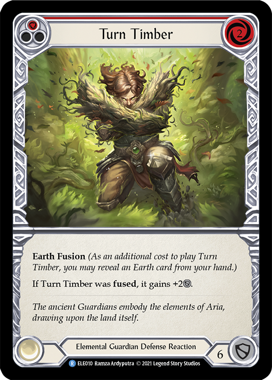 Turn Timber (Red) [ELE010] Unlimited Edition Rainbow Foil, Tales of Aria, Rare, ELE010