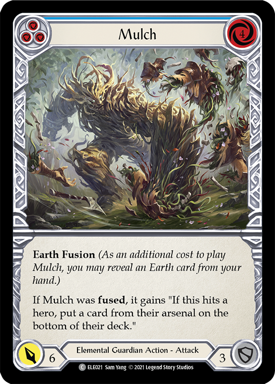 Mulch (Blue) [ELE021] Unlimited Edition Rainbow Foil, Tales of Aria, Common, ELE021