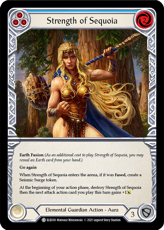 Strength of Sequoia (Blue) [ELE030] Unlimited Edition Normal, Tales of Aria, Common, ELE030