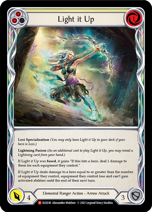 Light it Up [ELE036] Unlimited Edition Rainbow Foil, Tales of Aria, Majestic, ELE036