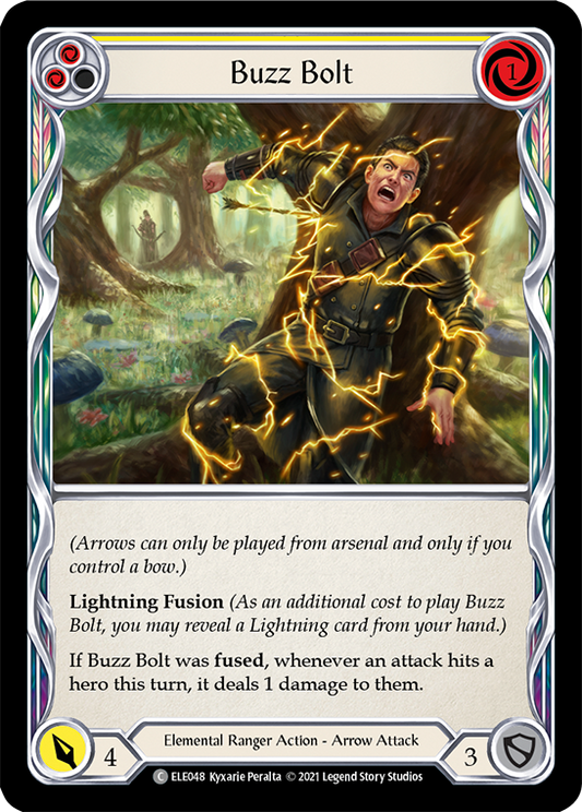 Buzz Bolt (Yellow) [ELE048] Unlimited Edition Rainbow Foil, Tales of Aria, Common, ELE048