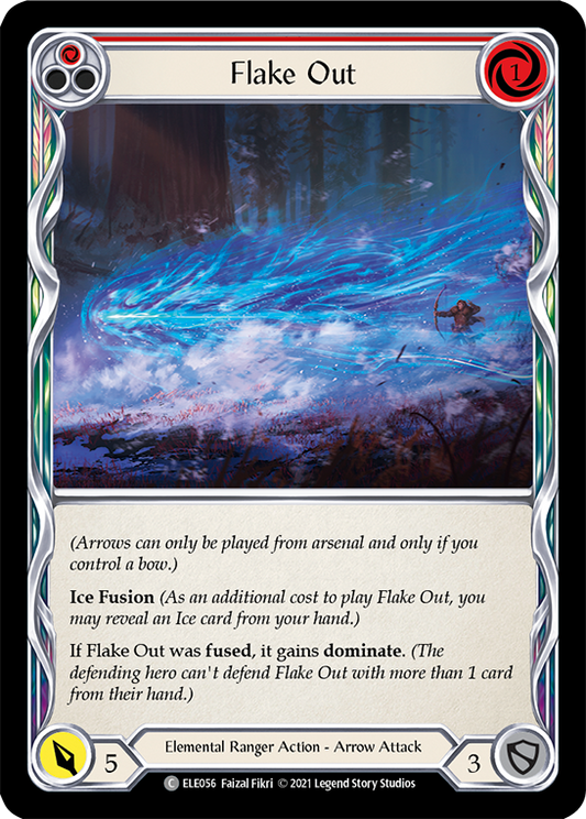 Flake Out (Red) [ELE056] Unlimited Edition Normal, Tales of Aria, Common, ELE056