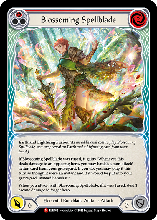 Blossoming Spellblade [ELE064] Unlimited Edition Rainbow Foil, Tales of Aria, Majestic, ELE064