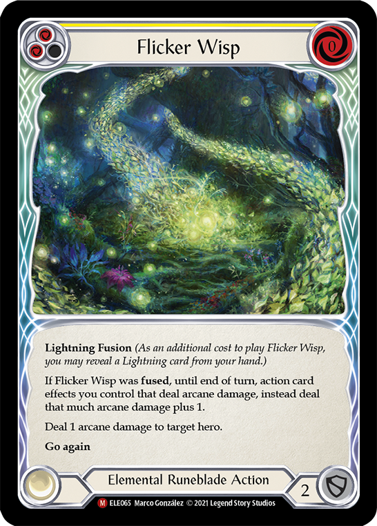 Flicker Wisp [ELE065] Unlimited Edition Rainbow Foil, Tales of Aria, Majestic, ELE065