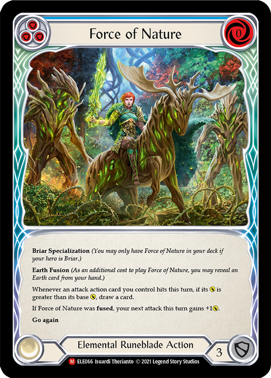 Force of Nature [ELE066] Unlimited Edition Rainbow Foil, Tales of Aria, Majestic, ELE066