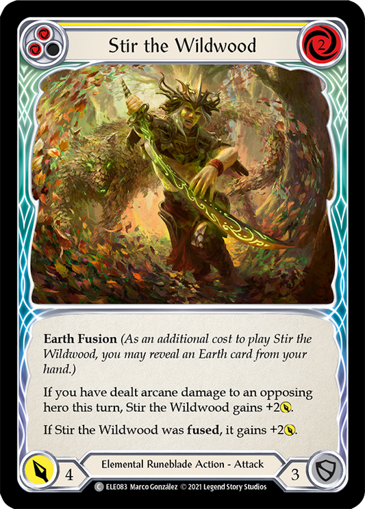 Stir the Wildwood (Yellow) [ELE083] Unlimited Edition Normal, Tales of Aria, Common, ELE083