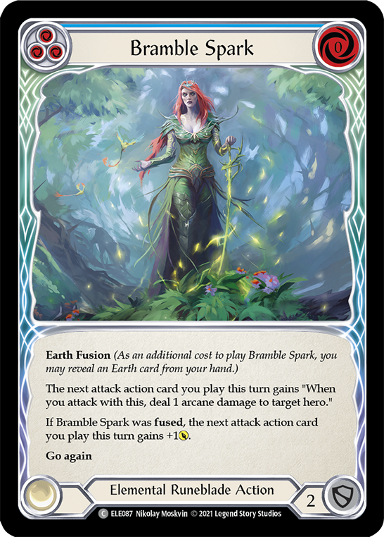 Bramble Spark (Blue) [ELE087] 1st Edition Normal, Tales of Aria, Common, ELE087