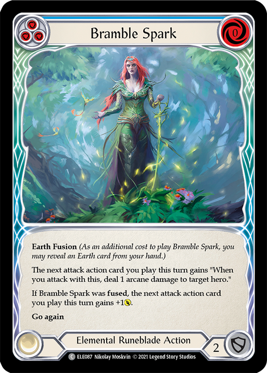 Bramble Spark (Blue) [ELE087] 1st Edition Normal, Tales of Aria, Common, ELE087