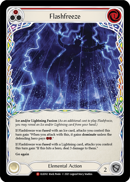 Flashfreeze [ELE092] Unlimited Edition Rainbow Foil, Tales of Aria, Majestic, ELE092