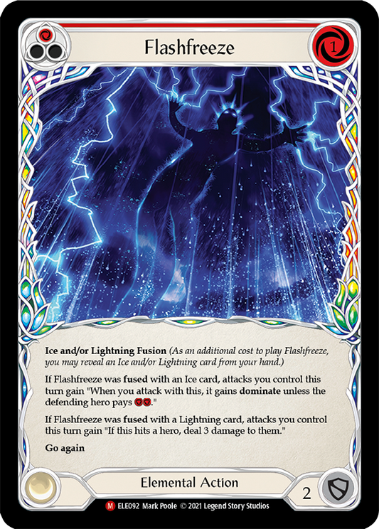 Flashfreeze [ELE092] Unlimited Edition Rainbow Foil, Tales of Aria, Majestic, ELE092