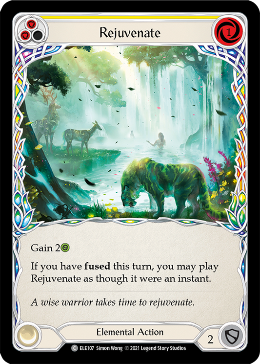 Rejuvenate (Yellow) [ELE107] Unlimited Edition Rainbow Foil, Tales of Aria, Common, ELE107