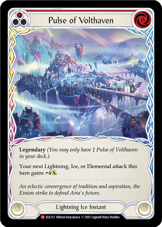 Pulse of Volthaven [ELE112] Unlimited Edition Rainbow Foil, Tales of Aria, Majestic, ELE112