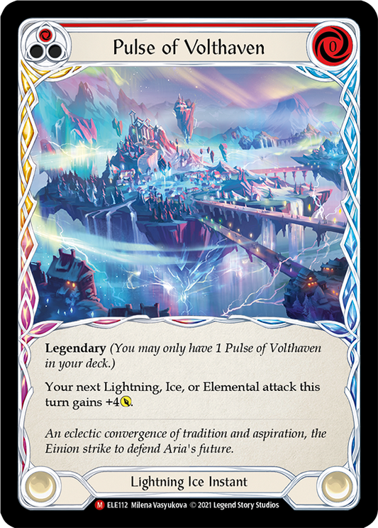 Pulse of Volthaven [ELE112] Unlimited Edition Rainbow Foil, Tales of Aria, Majestic, ELE112